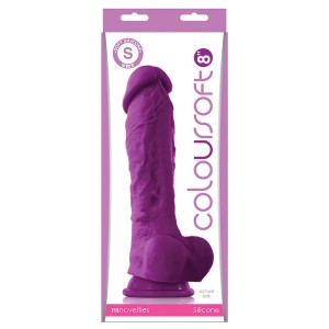 Coloursoft 8 Soft Dildo Purple