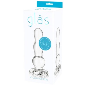 4 Inch Glass Butt Plug