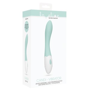 Loveline Rechargeable Candi Vibe-green 7.75