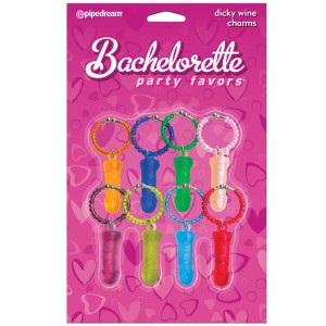 Bachelorette Party Dicky Wine Charms