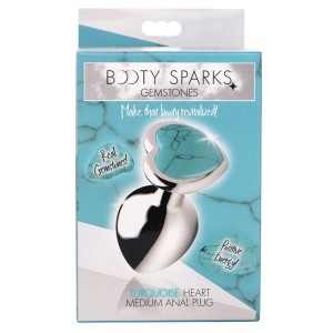 Booty Sparks Gemstones Turquoise Heart Medium
