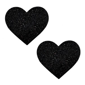 Neva Nude Nipztix Heart Black Malice-black Glitter