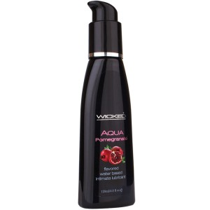 Aqua Pomegranate Flavored Water-based Intimate Lubricant 2 Oz.