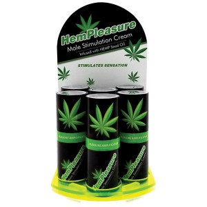 Hempleasure For Men .5 Oz 6 Bottle Display