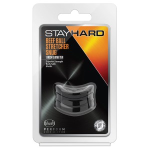 Stay Hard Beef Ball Stretcher Snug 1 Diameter-black
