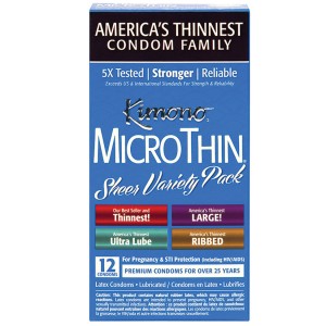 Kimono Microthin Sheer Variety Pack (12 Pack)