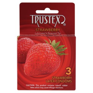 Trustex Flavored Condom-strawberry (3 Pack)