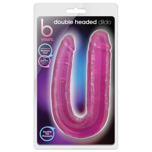 B Yours Double Headed Dildo-pink 18