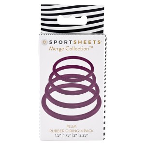 Sportsheets Merge Collection O Ring-plum 4pk