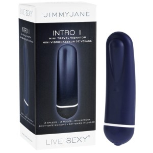 Jimmyjane Live Sexy Intro 1 Mini Travel Vibe-blue 3.6
