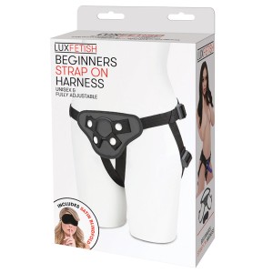 Lux Fetish Pretty In Pink Strap-on Harness-black