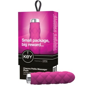 Key By Jopen Charms Petite Massager Plush-pink 3.75