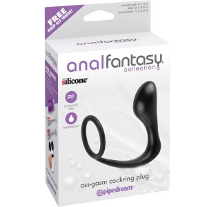 Anal Fantasy Collection Ass Gasm Cockring Plug Black