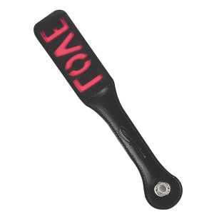 12 Inch Leather Impression Paddle Love
