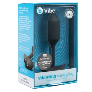 B-vibe Vibrating Snug Plug-black M