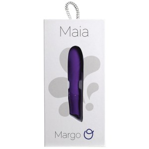 Maia Margo Rechargeable Silicone Bullet-neon Purple 4.5