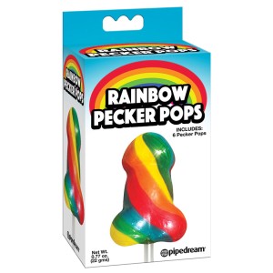 Rainbow Pecker Pops 6 Pecker Pops