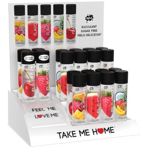 Wet Flavored Counter Top Display With Free Testers