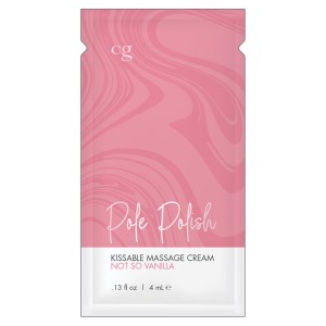 Cg Pole Polish Kissable Massage Cream-not So Vanilla Foil Bag Of 24