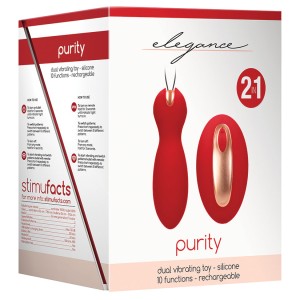 Elegance Purity Bullet With Vibrating Remote-red