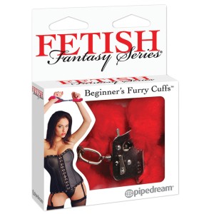 Fetish Fantasy Beginners Furry Cuffs-red
