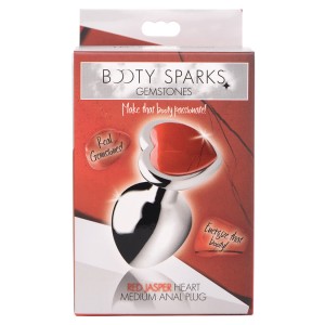 Booty Sparks Gemstones Red Jasper Heart Medium