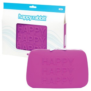 Happy Rabbit Happy Storage Zip Bag-pink Large