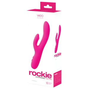 Vedo Rockie Rechargeable Dual Vibe-pink