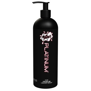 Wet Platinum Luxury Silicone Lubricant 16 Fl. Oz. Pump Bottle
