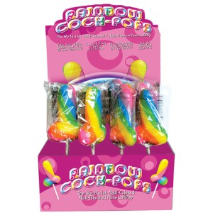 Display Rainbow Cock-pop 12 Pieces