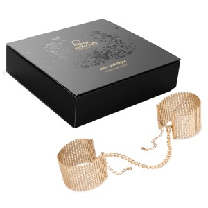 Bijoux D√©sir M√©tallique Mesh Handcuffs-gold