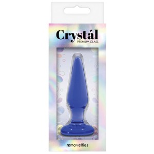 Crystal Tapered Plug Small Blue