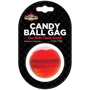 Candy Ball Gag Strawberry 2.4 Oz
