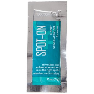Spot On G-spot Stimulating Gel For Women Foil .25oz Bag Of 100