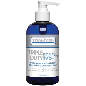 Titanmen Triple Duty Fist, Fuck And Jack Off Cream Bulk 8 Fl. Oz.