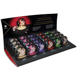 Mini Massage Candle Display 24 Count