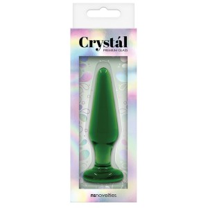 Crystal Tapered Plug Medium Green