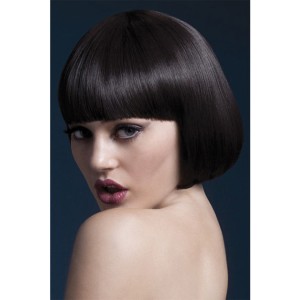 Fever Smiffys Mia Wig Short Bob With Fringe-brown 10