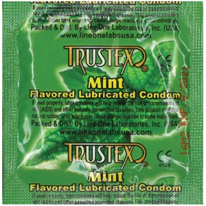 Trustex Flavored Condom-mint (bulk)