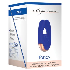 Elegance Fancy Dual Motor Clitoral Stimulator-blue