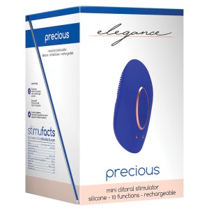 Elegance Precious Mini Clitoral Stimulator- Blue