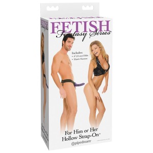 Fetish Fantasy For Him Or Her-hollow Strap-on Purple 6