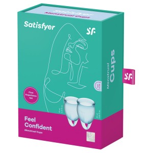 Satisfyer Feel Confident Menstrual Cup-light Blue
