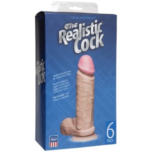 The Realistic Cocks 6 Inch White
