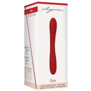 Elegance Flex Double Ended Vibrator-red