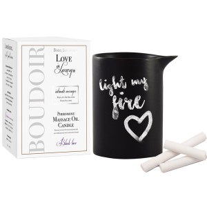 Love In Luxury Intimate Messages Candle-black Lace 5oz
