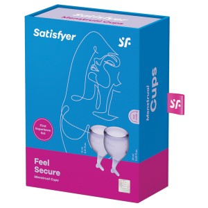 Satisfyer Feel Secure Menstrual Cup-lilla
