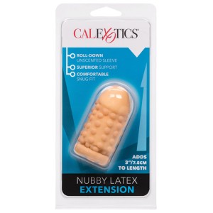 3 Inch Latex Extension Nubby Ivory