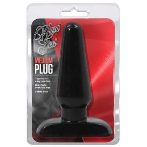 Hard Steel Medium Plug Black