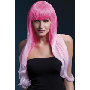 Fever Smiffys Emily Wig Soft Curl With Fringe-pink 28